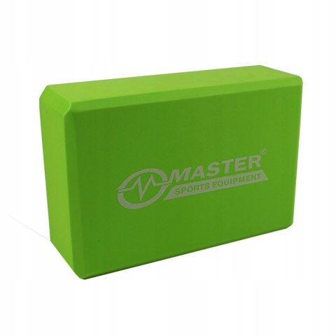 Kostka Klocek do Jogi MASTER Green 23 x 15 x 7,5 cm