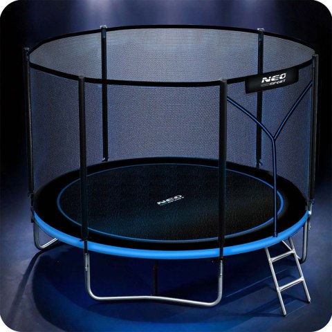 Trampolina ogrodowa 10ft/312cm z siatką zewnętrzną i drabinką Neo-Sport