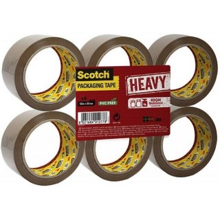 Taśma pakowa Scotch Secure Seal 50mm/66m brązowa (6)