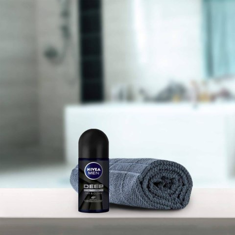 Nivea Men Deep Dry&Clean Feel Anti-Perspirant Roll-On 50 ml