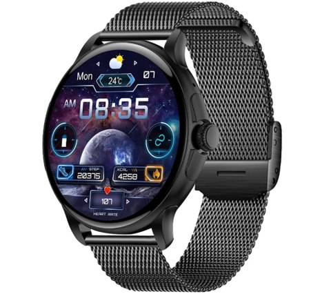 Smartwatch Damski Rubicon RNCF35 BLACK Bransoleta + Pasek