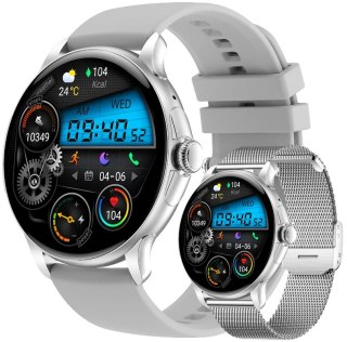 Smartwatch Damski Rubicon RNCF35 SILVER Bransoleta + Pasek