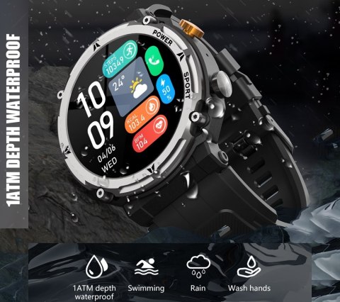 Smartwatch Męski Rubicon RNCF25-1 BLACK