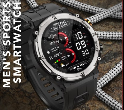 Smartwatch Męski Rubicon RNCF25-1 BLACK