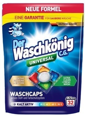 Der Waschkonig Universal Kapsułki do Prania 32 szt.