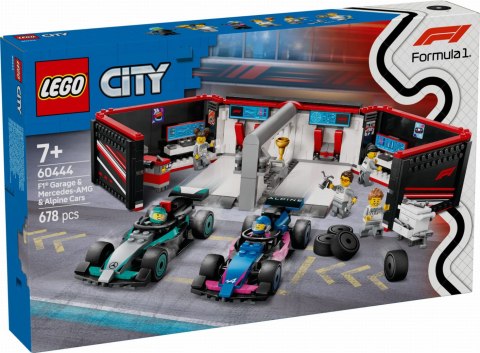 60444 - LEGO City - F1® Garaż i bolidy Mercedes-AMG i Alpine