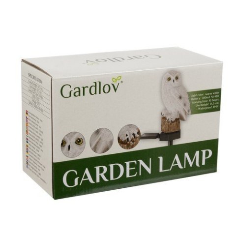 Lampa ogrodowa solarna - sowa Gardlov 23847