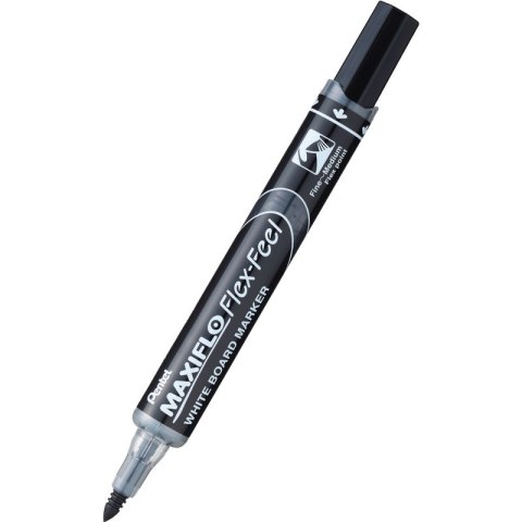 Marker do tablic Pentel Maxiflo Flex-Feel MWL5SB czarny, CZARNY