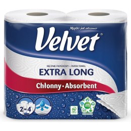 Ręcznik w rolce Velvet Extra Long 2w celuloza białe (2)