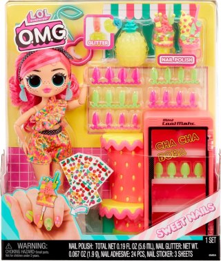 503842-EUC L.O.L. Surprise OMG Sweet Nails - Pinky Pops Fruit Shop