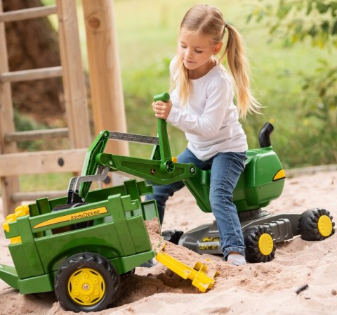 Rolly Toys RollyDigger John Deere Koparka samobieżna Jeździk - Zielony