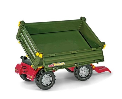 Rolly Toys rollyTrailer Przyczepa Rolly Multi dwuosiowa zielona