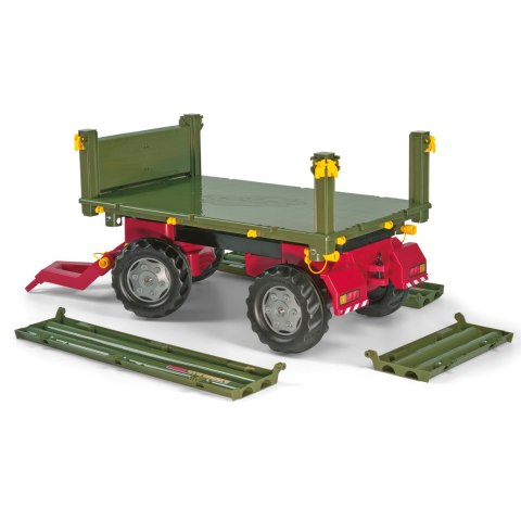 Rolly Toys rollyTrailer Przyczepa Rolly Multi dwuosiowa zielona