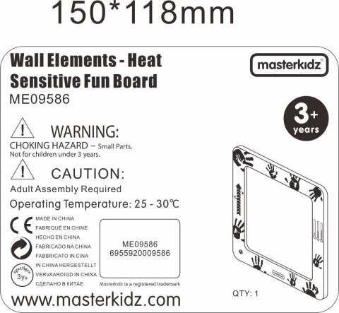MASTERKIDZ Tablica Edukacyjna Ciepłoczuła Reagująca Na Ciepło