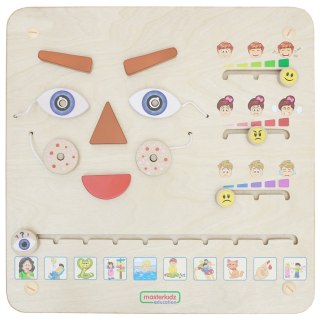 MASTERKIDZ Tablica Edukacyjna Jak Się Czujesz? Nauka Emocji Montessori