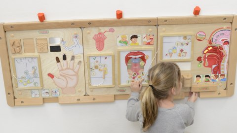 MASTERKIDZ Tablica Edukacyjna Zmysł Dotyku Montessori