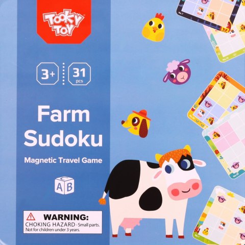 TOOKY TOY Gra Sudoku Dla Dzieci Wersja Farma