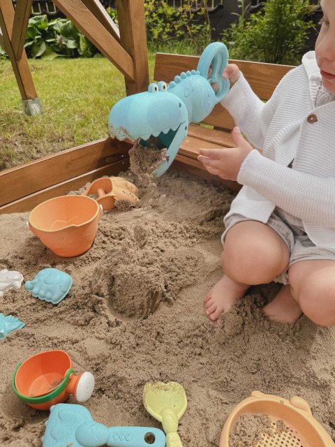 WOOPIE GREEN Krokodyl Łopatka Zbierak do Piasku i Wody Niebieska BIODEGRADOWALNY ORGANICZNY MATERIAŁ