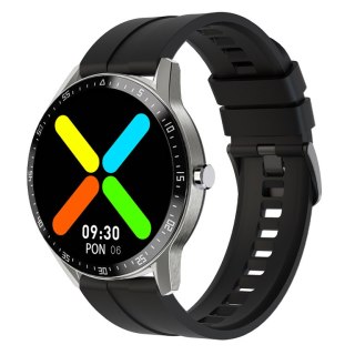 SMARTWATCH MĘSKI G. Rossi SW018-1 silver/black (sg012a) WŁASNE TARCZE