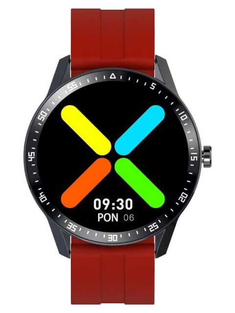 SMARTWATCH MĘSKI G. Rossi SW018-4 black/red (sg012d) WŁASNE TARCZE