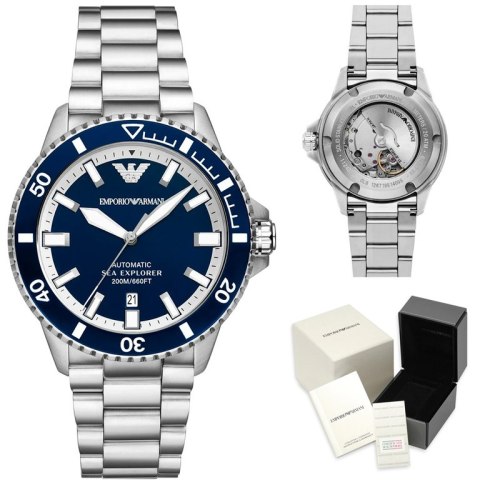 ZEGAREK MĘSKI EMPORIO ARMANI AR60079 Sea Explorer AUTOMATIC (zi110a) + BOX