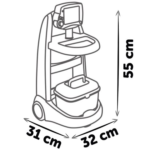 SMOBY Elektroniczny Wózek Medyczny Lekarski 16 akcesoriów