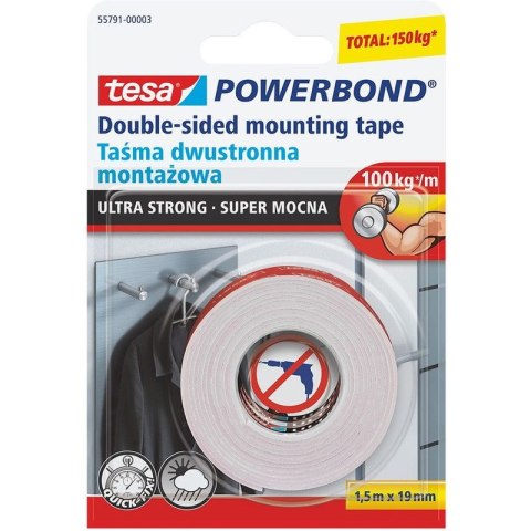 Taśma dwustronna Tesa PowerBond 19mm/1.5m