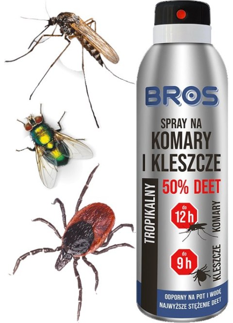 BROS - spray na komary i kleszcze 50% DEET 90ml - 2 szt.