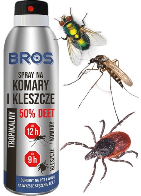 BROS - spray na komary i kleszcze 50% DEET 90ml - 2 szt.