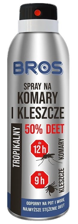 BROS - spray na komary i kleszcze 50% DEET 90ml - 2 szt.