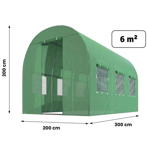 Tunel ogrodowy 2x3m 6m2 Plonos