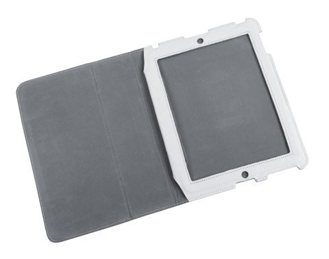 Etui dedykowane do Apple iPad 2 skóra białe naturalna