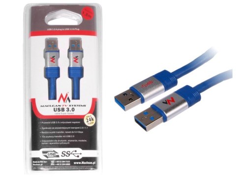 Kabel USB 3.0 AM - AM 1.8m MCTV-606