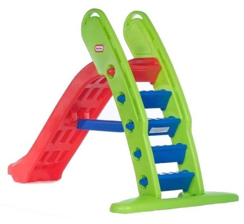 Little Tikes Easy Store Giant Slide Primary Wielka Zjeżdżalnia 180cm 172816 Czerwono-Zielona