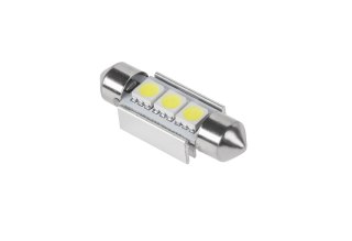 Żarówka samochodowa LED (Canbus) SV8,5 11x36mm 3x5050 SMD, biała