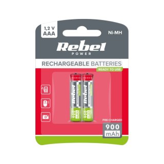 Akumulatorki REBEL HR03 900 mAh Ni-MH 2szt/bl