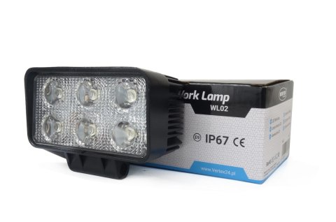 Lampa robocza halogen led szperacz awl02 6 led amio-01613