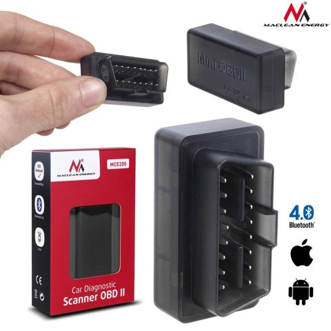 Interfejs diagnostyczny OBD2 Maclean, 4.0 Bluetooth, iOS, Android, MCE200