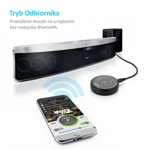 Adapter bluetooth 2 w 1 transmiter odbiornik Audiocore, Apt-X, chipset CSR BC8670, bluetooth v5.0, AC820