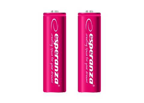 EZA103R Esperanza akumulatorki ni-mh aa 2000mah 2szt. czerwone